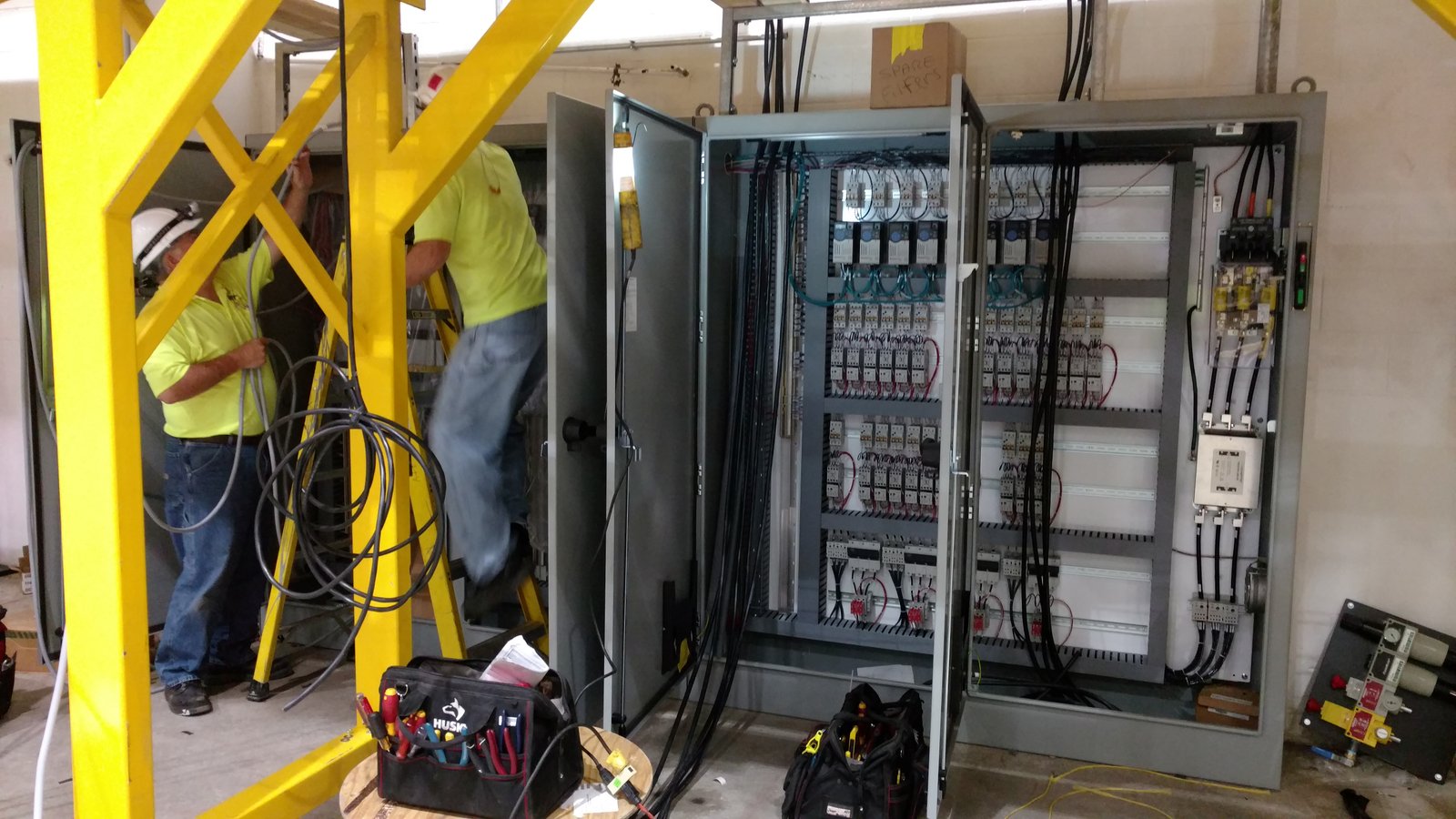 Industrial electrician, PLC panel