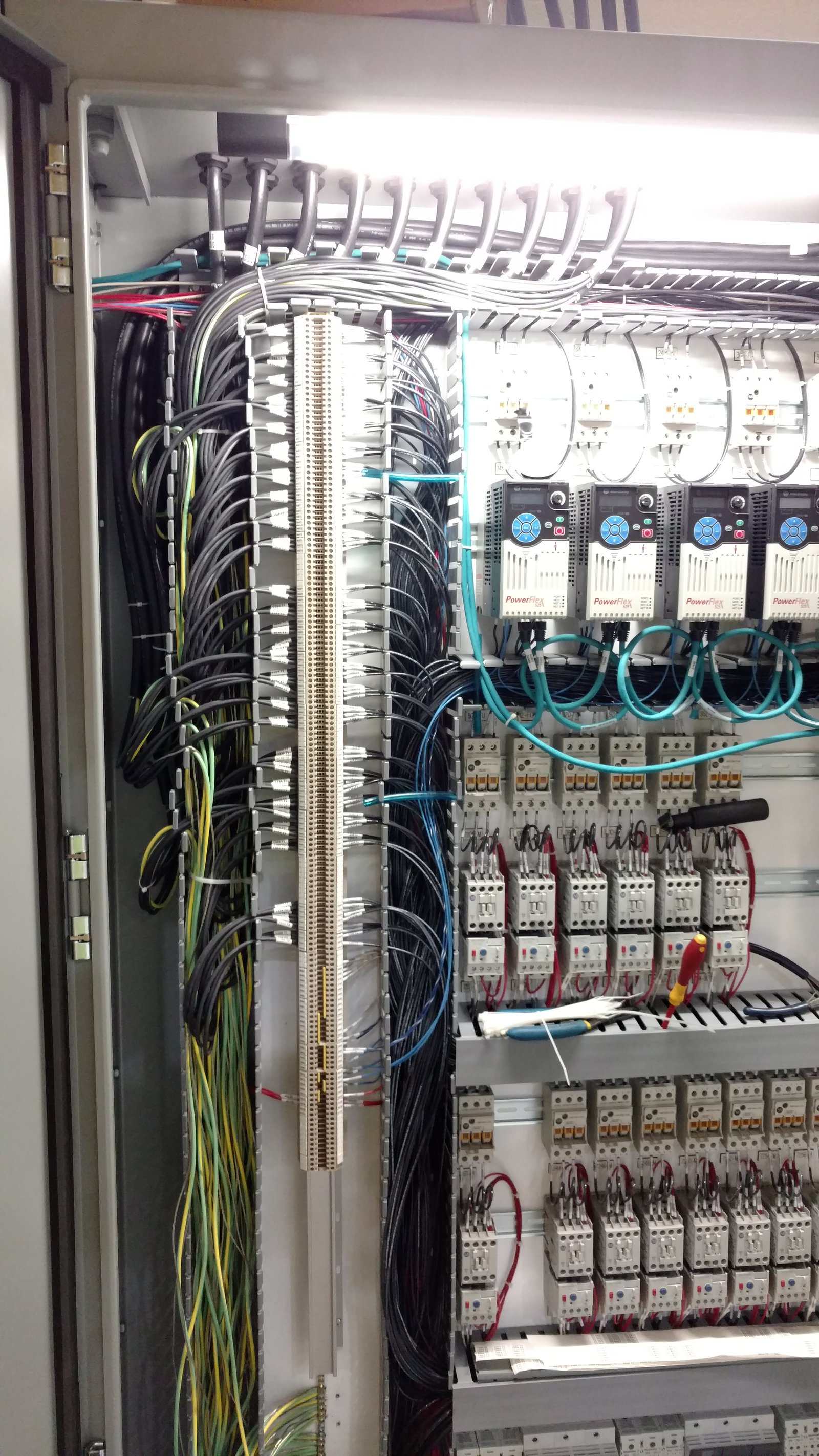 Industrial electrician, PLC panel