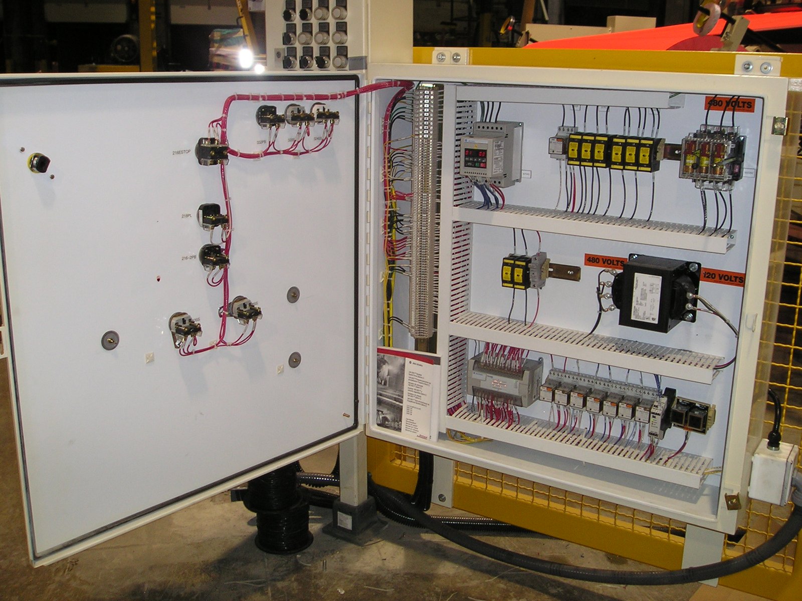Industrial electrician, PLC panel
